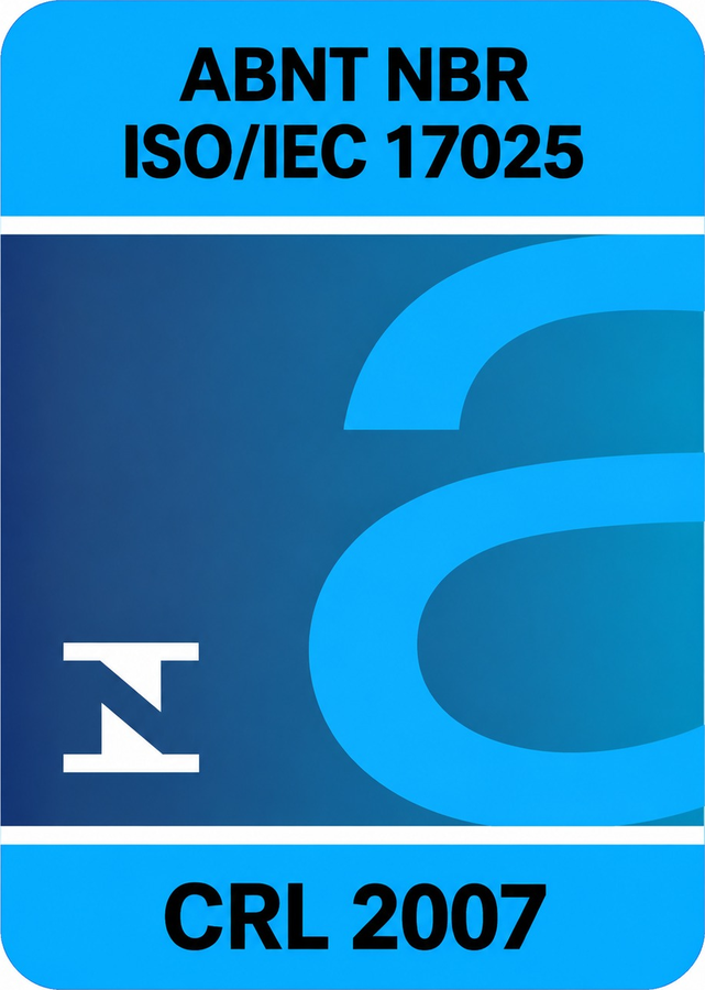 Selo de acreditação ABNT NBR ISO/IEC 17025 – CRL 2007